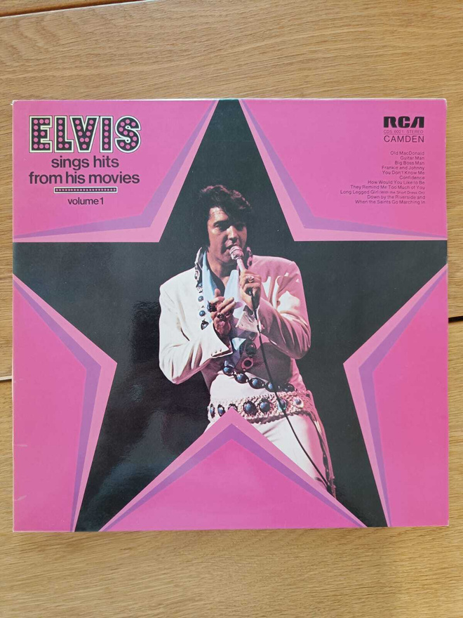 AUCTION - ELVIS SINGS HITS FROM HIS MOVIES VOL. 1 LP GER