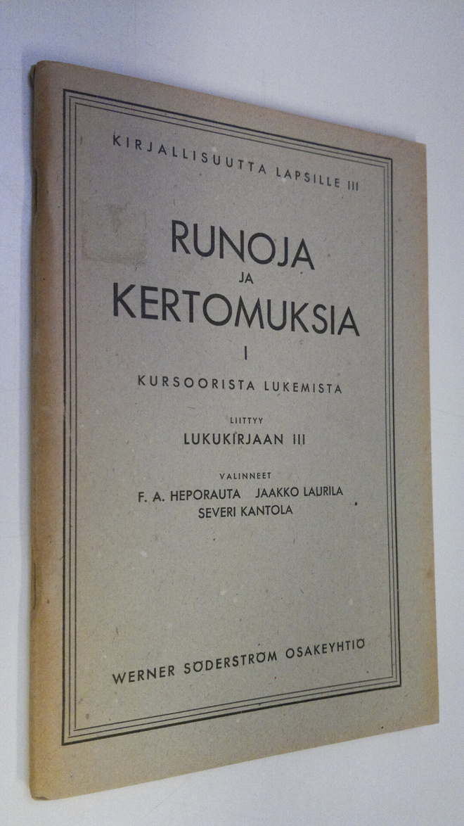 F. A. ym. (valinneet) Heporauta : Runoja ja kertomuksia 1...