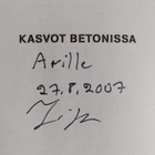 Tapani Bagge : Kasvot betonissa (signeerattu, tekijän omi... - pikkukuva 3