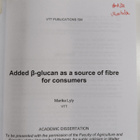 Marika Lyly : Added ss-glucan as a source of fibre for co... - pikkukuva 3