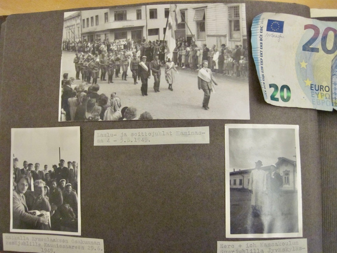 14 VANHAA Valokuvaa Hamina 1949 Postikorttikoko ym