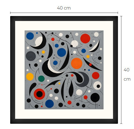 Uusi uniikki abstrakti art print taulu 40 cm x 40 cm