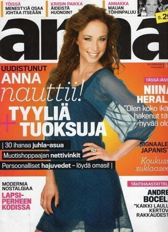 Anna n:o 41 2008 Niina Herala. Andrea Bocelli. Annakka.