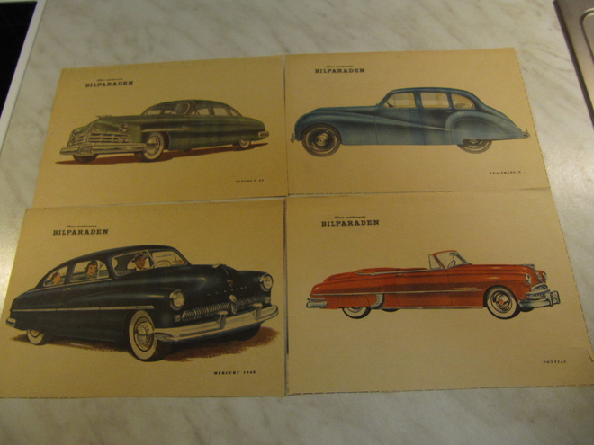 Autokuvia 4 kpl Bilparaden.