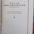 Edgar Wallace: Neljä oikeudentekijää, Karisto 1924. 143 s. - pikkukuva 4