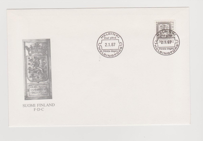FDC 1987 Yleismerkki 1,70 mk