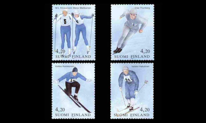 1231-4 ** Finlandia 95 Olympiak. 100 v (1994)
