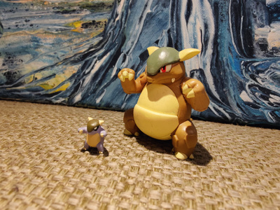 Pokemon Zukan Kangaskhan ja poikanen
