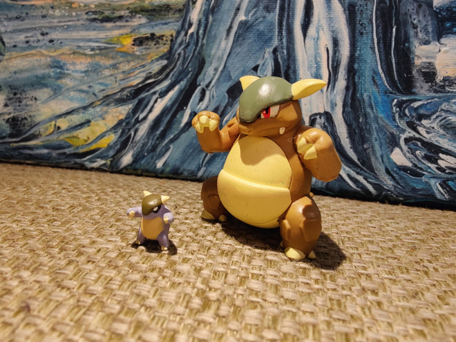 Pokemon Zukan Kangaskhan ja poikanen