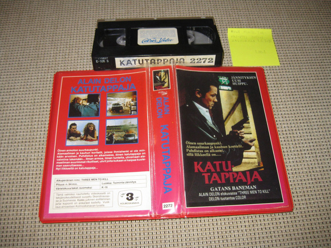 Katutappaja-VHS (FIx, Kolmoskanava, Alain Delon, 1980)