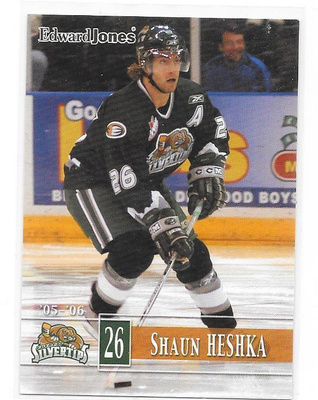 2005-06 Everett Silvertips #26 Shaun Heshka Ex Ässät farmi