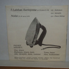 Pienet Miehet 7" 5 Laiskaa auringossa/Noita (ps) - pikkukuva 2