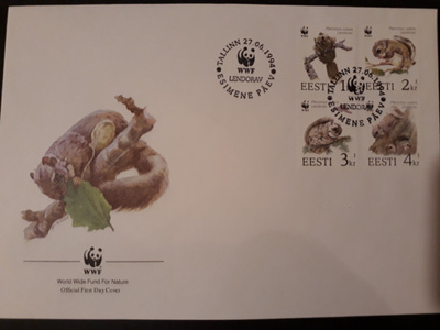Viro 1994 - WWF: Liito-oravia FDC