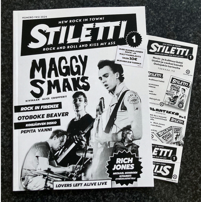 STILETTI -lehti Numero 1. 10/2024 -Rock- ja kulttuuri
