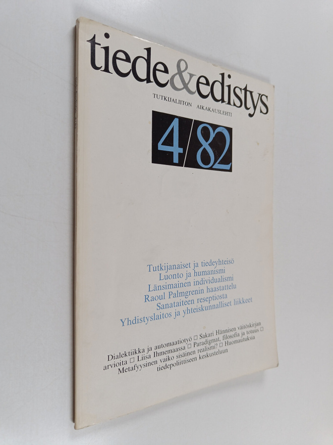Tiede & edistys 4/1982
