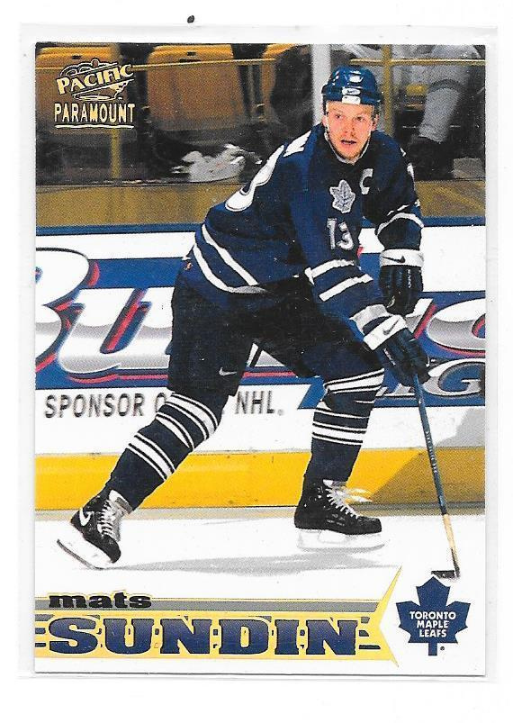 1998-99 Paramount #231 Mats Sundin Toronto Maple Leafs