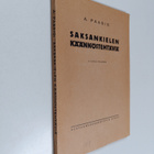 A. Paasio : Saksankielen käännöstehtäviä - pikkukuva 1