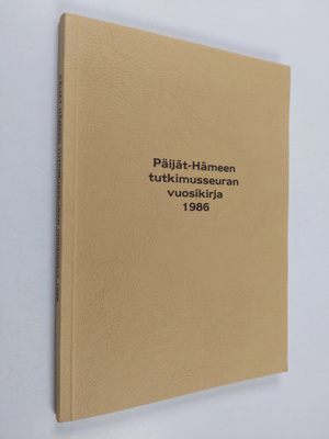 Päijät-Hämeen tutkimusseuran vuosikirja 1986