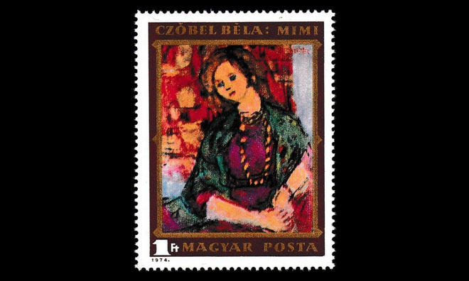 Unkari 2977 ** Taidemaalari Béla Czóbel (1974)