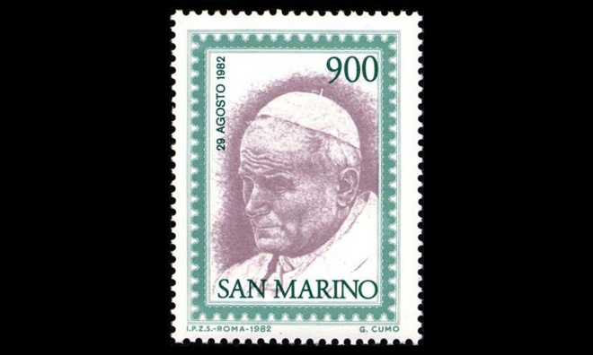 San Marino 1264 ** Paavin vierailu (1982)
