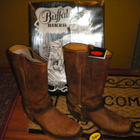 Ruskeat  Buffalo Biker / Western  bootsit koko 43 - pikkukuva 2