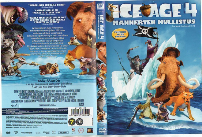 ICE AGE 4 MANNERTEN MULLISTUS	(353)	k	-FI-		DVD			2012