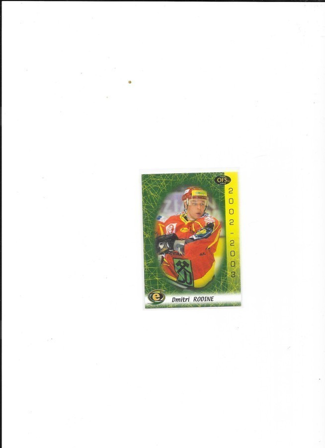2002-03 OFs Plus #291 Dmitri Rodine Karlovy Vary EESTI