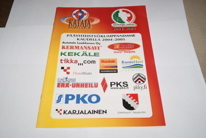 Koripallo-Kataja kausiohjelma 2004-2005
