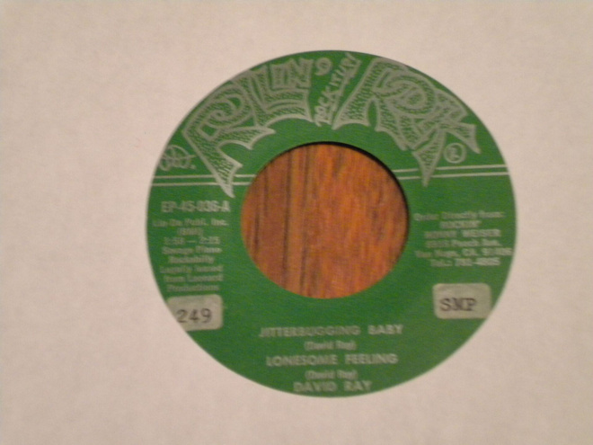7" EP single DAVID RAY - rockabilly EX Rollin Rock