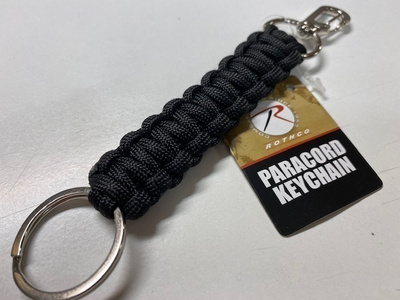 Paracord avaimenperä musta