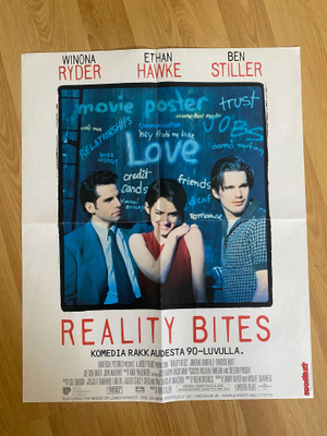 Reality bites juliste (+ Matt Damon ja Winona Ryder tarra)