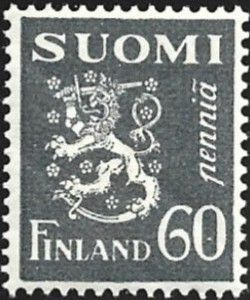 1930 M-30 Leijona 60 p harmaa ** Lape 149 LP Lm1