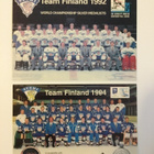 SUOMI-JÄÄKIEKKO JOUKKUEKUVA 1992-1994 ISO POSTIKORTTI 2 KPL. - pikkukuva 1