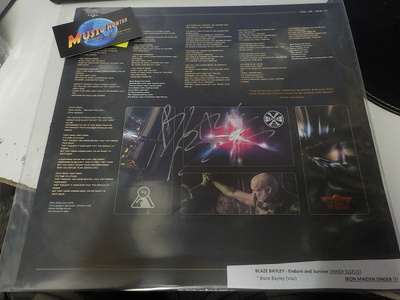 BLAZE BAYLEY - ENDURE AND SURVIVE LP INNER SLEEVE NIMMARILLA
