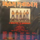 IRON MAIDEN - 2 MINUTES TO MIDNIGHT - SPA 1984 EX-/EX- 12" - pikkukuva 2