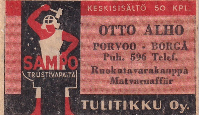 Porvoo - Borgå  Otto Alho , Sampo    5/16