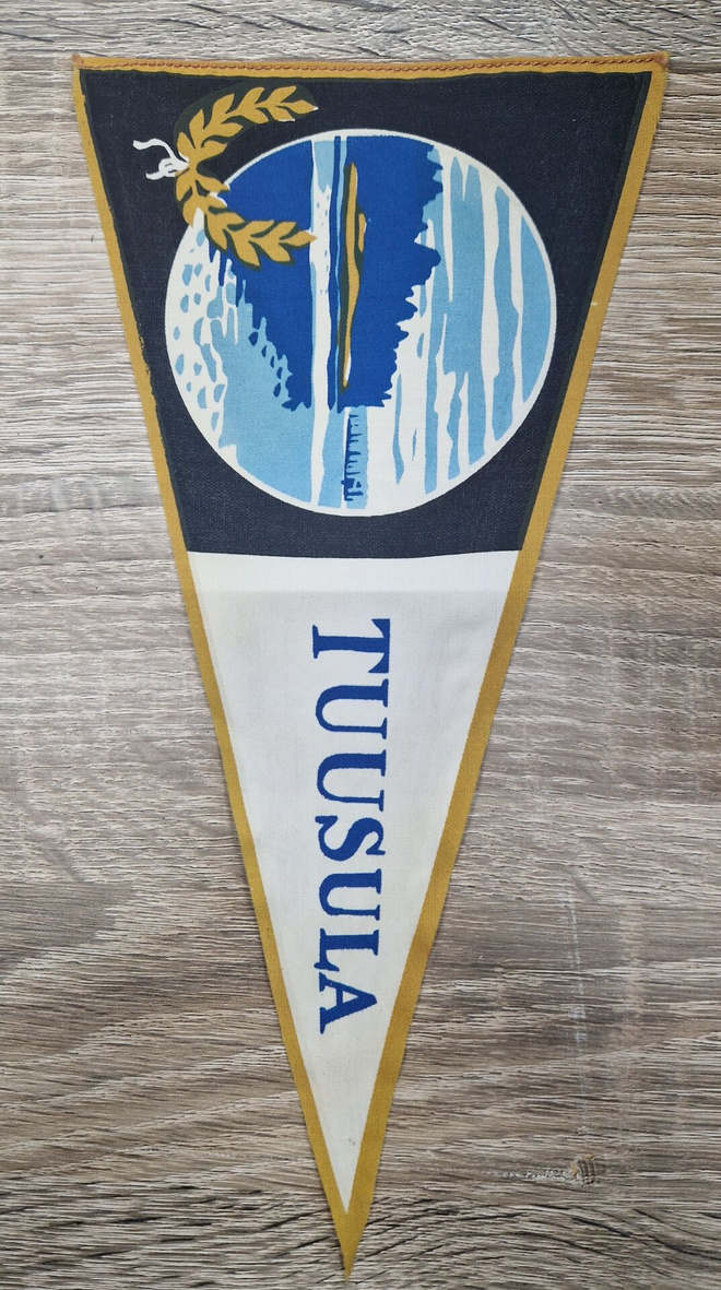 Tuusula vintage iso matkailuviiri 1960-luvulta