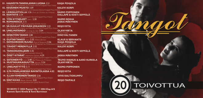 Tangot - 2004 - 20 Toivottua - CD