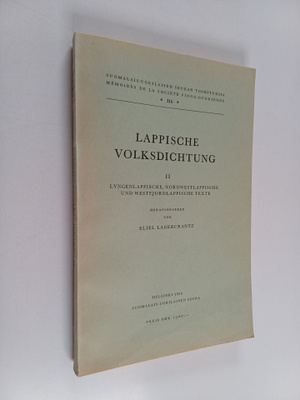 Eliel Lagercrantz : Lappische Volksdichtung 2 : Lyngenlap...