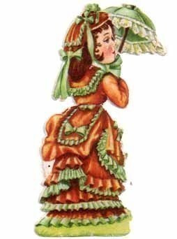 ILLERT / Hieno lady päivänvarjoineen. 1930-l.