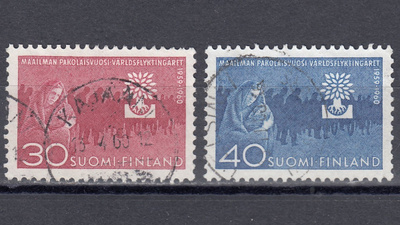 1960 Lape 517 - 518 Maailman pakolaisvuosi