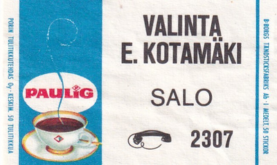 Salo, Valinta E. Kotamäki , Paulig b531