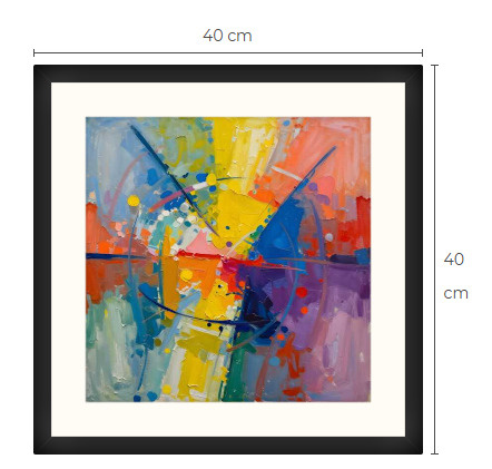 Uusi uniikki abstrakti art print taulu 40 cm x 40 cm