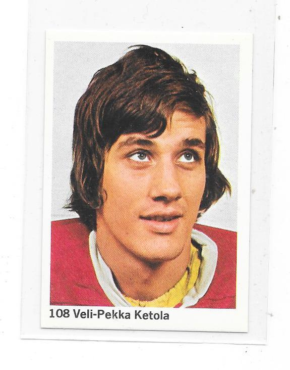 1974-75 SWE Mästar Serie #108 Veli-Pekka Ketola Ässät
