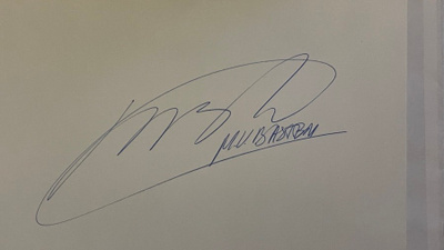 Marco Van Basten nimikirjoitus