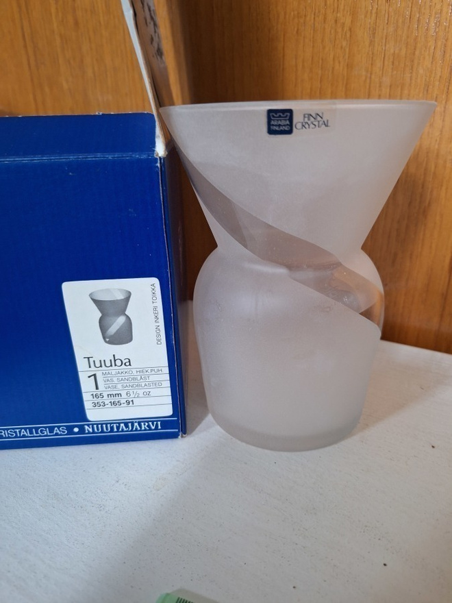 Tuuba maljakko, design Inkeri Toikka