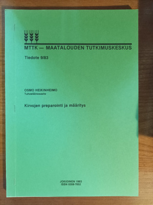 Kirvojen preparointi ja määritys