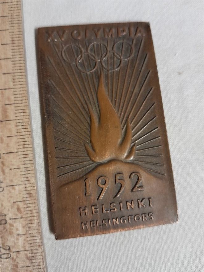 helsinki olympia1952 soihdunkantajan muisto mitalli