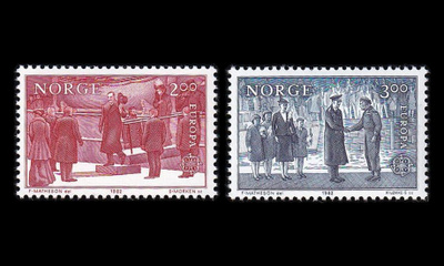 Norja 865-6 ** Europa historiallisia tapahtumia (1982)