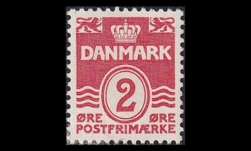Tanska 196_II ** Aaltoviiva 2 öre (1933)